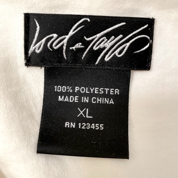 NWOT Gorgeous Lord &Taylor Sleeveless Blouse Cream Size XL - Picture 3 of 4